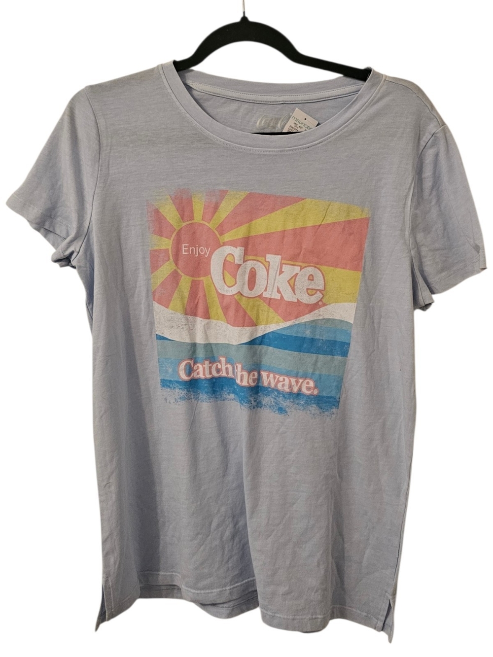 Multi-Coloured Maurices Women's Enjoy Coke Catch the Wave Graphic T-Shirt
